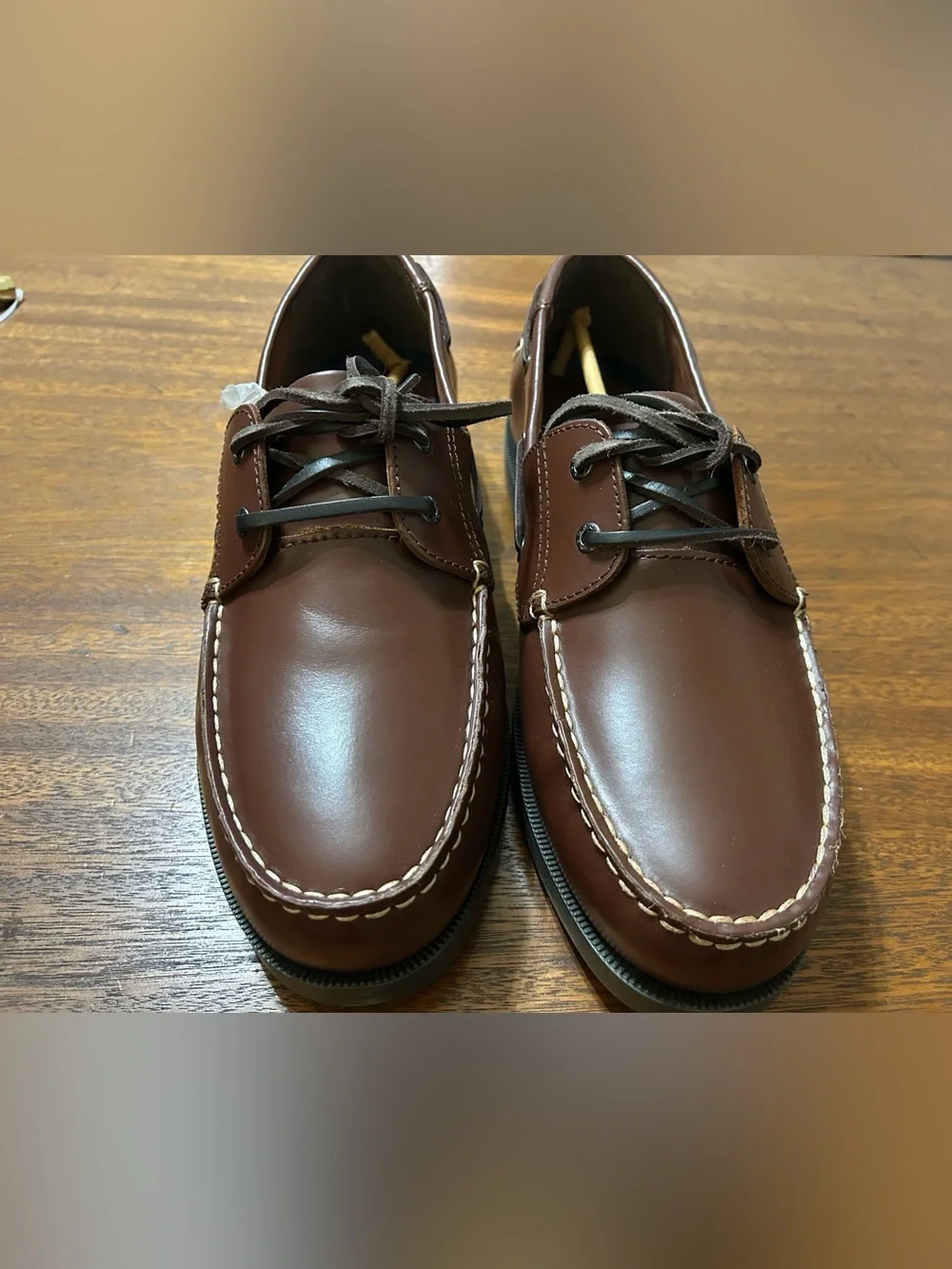 NEW Dockers Castaway Men's Brown Leather Boat Shoes